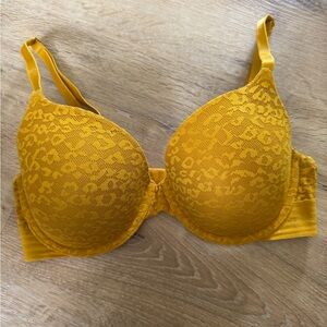 Victoria's Secret Mustard Lace Bra